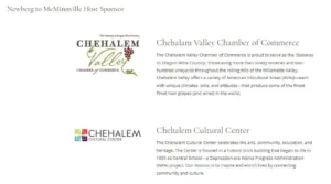 The new sponsor layout, with lots of information about each sponsor.