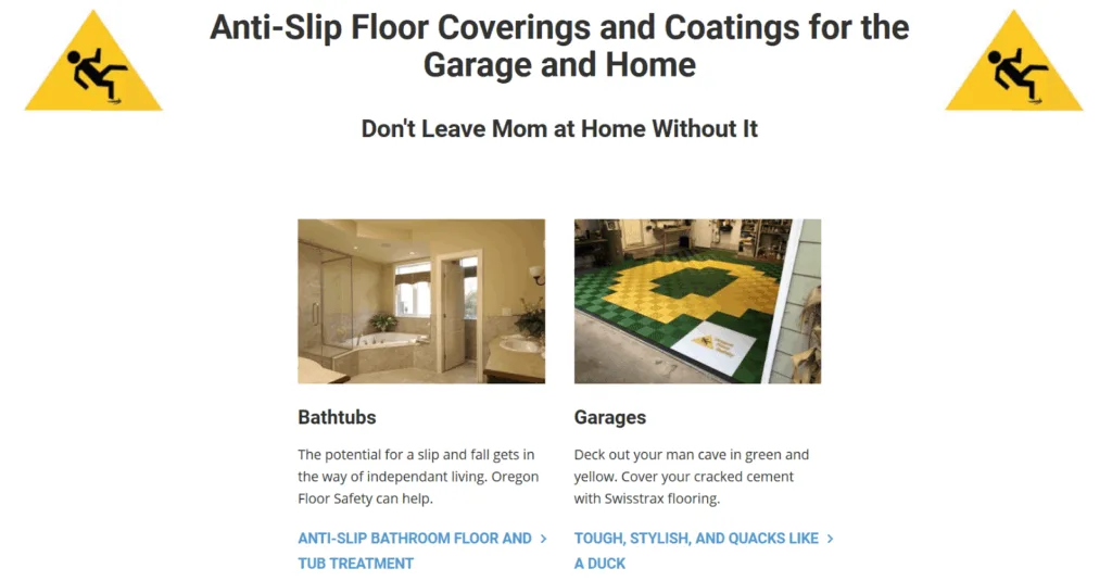 Oregon Floor Safety's residential services